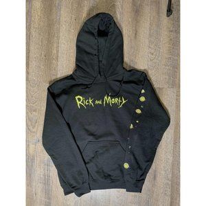 Rick and Morty Hoodie Black size Small